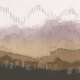 Панно "Mountain Ridge" арт.ETD19 004, из каталога обоев Etude vol. II, фабрики Loymina, с горным пейзажем фактурой фрески